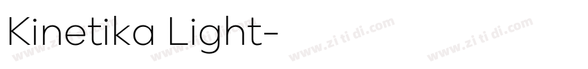 Kinetika Light字体转换